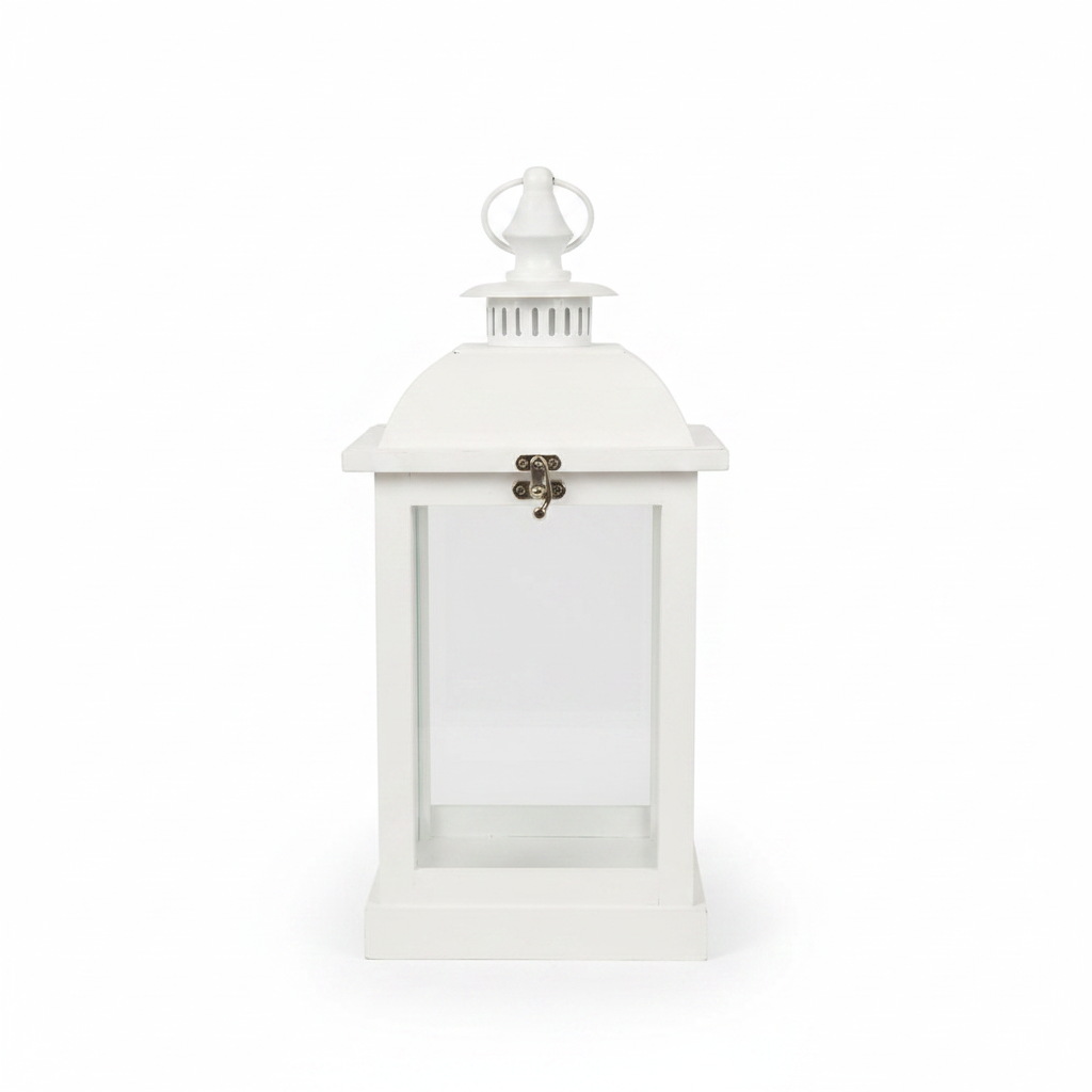 Lanterna Quadra 21x21 H.45 Bianca
