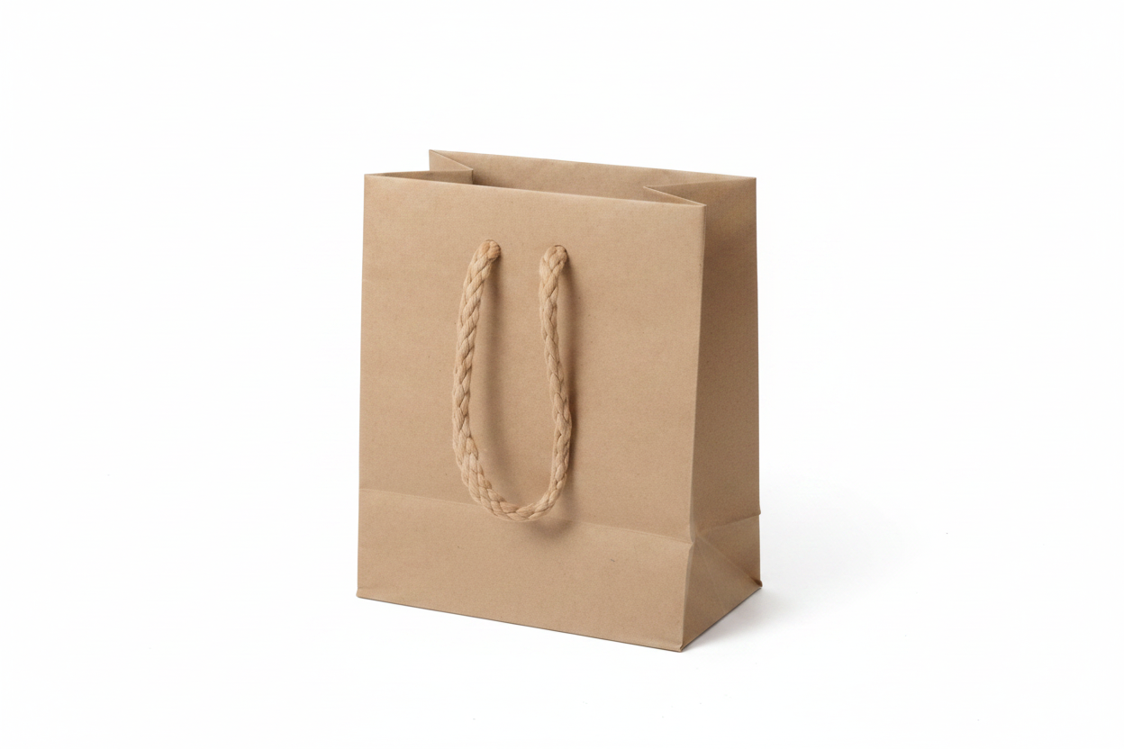 Buste Shopp. 10x12+6,5 PZ.12 | Naturale e Bianco