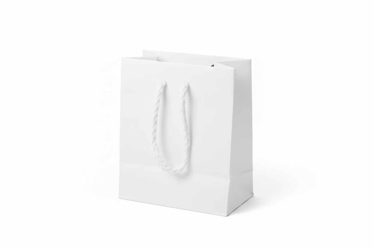 Buste Shopp. 10x12+6,5 PZ.12 | Naturale e Bianco