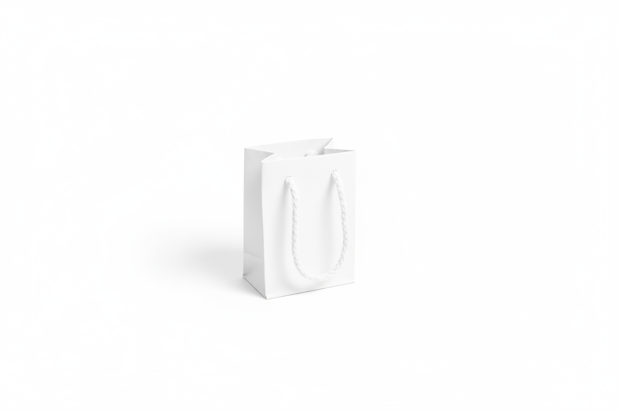 Buste Shopp. 7x10+5 PZ.12 | Naturale e Bianco