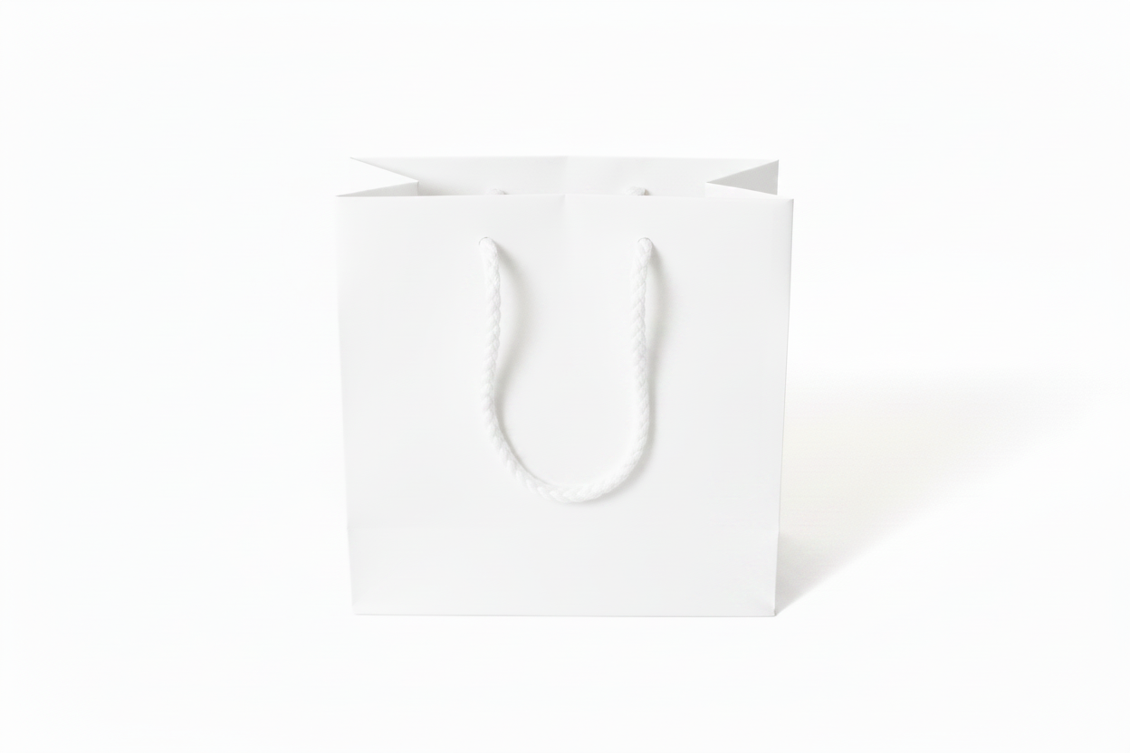 Buste Shopp. 12x15+7 PZ.12 | Naturale e Bianco
