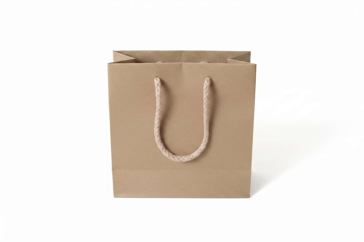 Buste Shopp. 12x15+7 PZ.12 | Naturale e Bianco