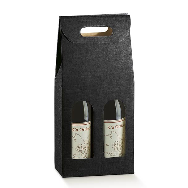Scatola X 2 Bottiglie cm.18x9x38,5 | Vari Colori