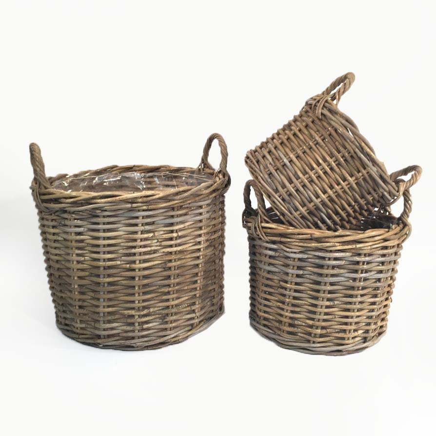 Caspò Maxi Rattan Serie da 3 D.28/42 H.22/32