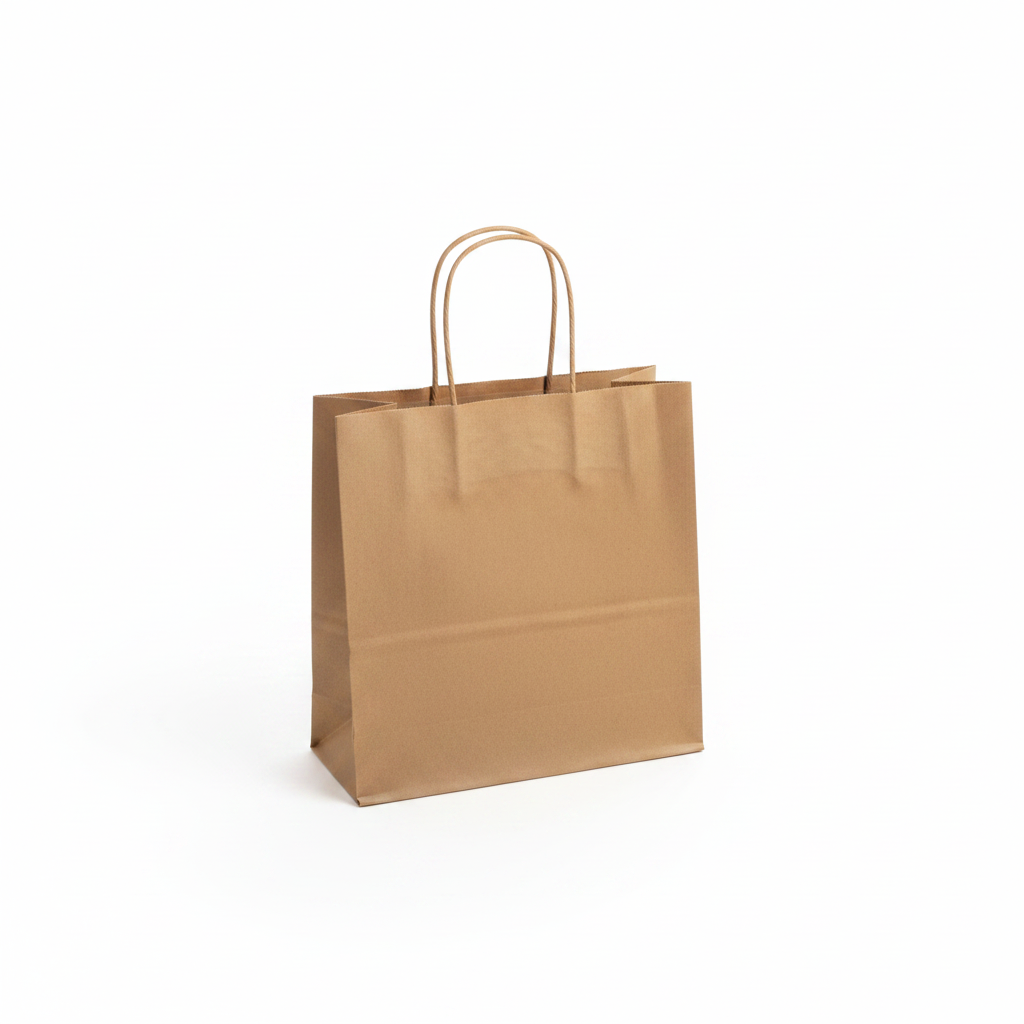 Sacchetto Carta XLarge 25x15x24 PZ.15 | Avana e Bianco