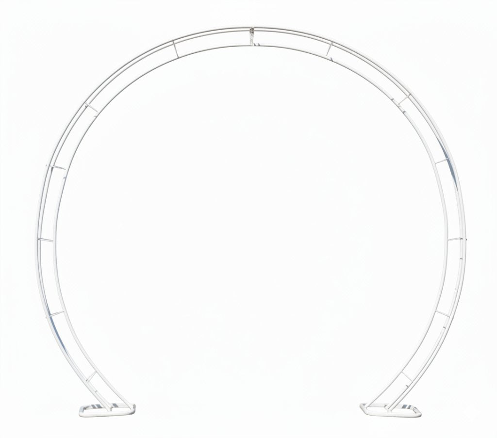 Arco Sposi Tondo cm.230x210 Bianco