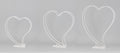 Cuore Metallo con Base PZ.3 Bianco