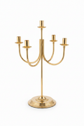 Candelabro Metallo Oro 5 Fiamme cm.51,5