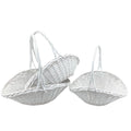 Ceste Vimini Basse C/M Bianche S/3