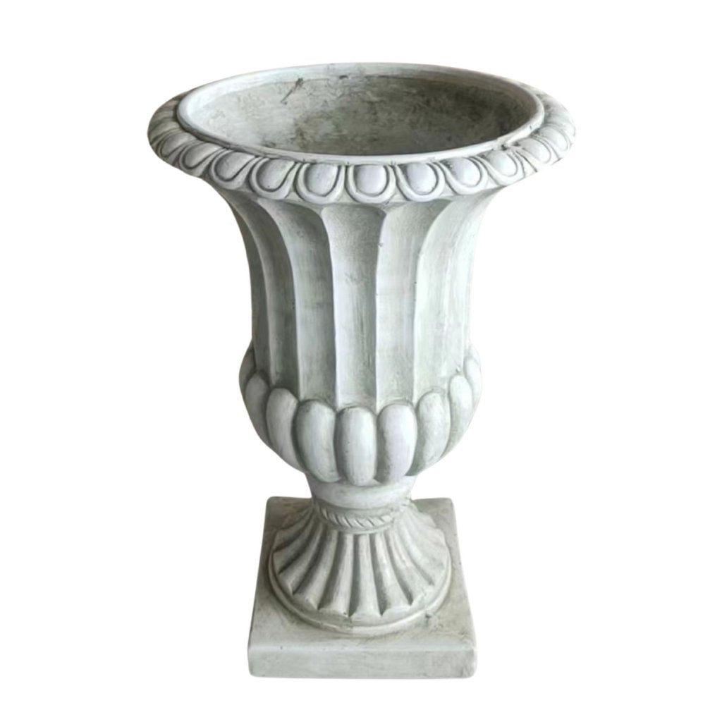 Coppa C/Base Quadra cm.39x39 H.62 Bianco