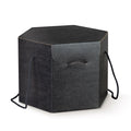 Segreto Esagono C/Cordini 24,5x24,5x18 NERO