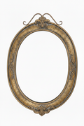 Specchio Ovale Barocco Oro Antico 83x55