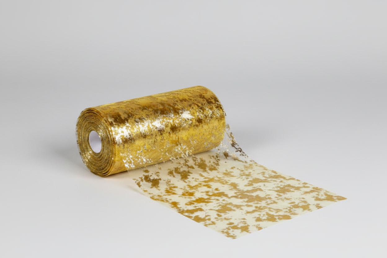Rotolo Tulle Metal Foil cm.12,5 x 100 MT.