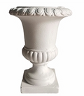 Coppa con Base Quadra Bianca cm.21x21 H.25,5
