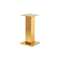Colonna Specchio Quadra Dorata H.60
