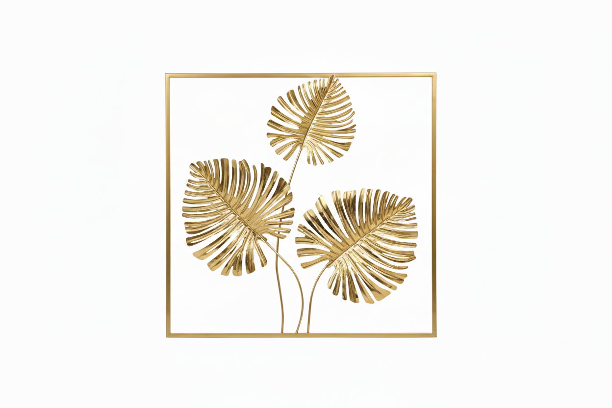 Decor. Da Parete Monstera Oro cm.50,2x51