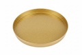 Vassoio Tondo Plastica Oro Glitter D.32