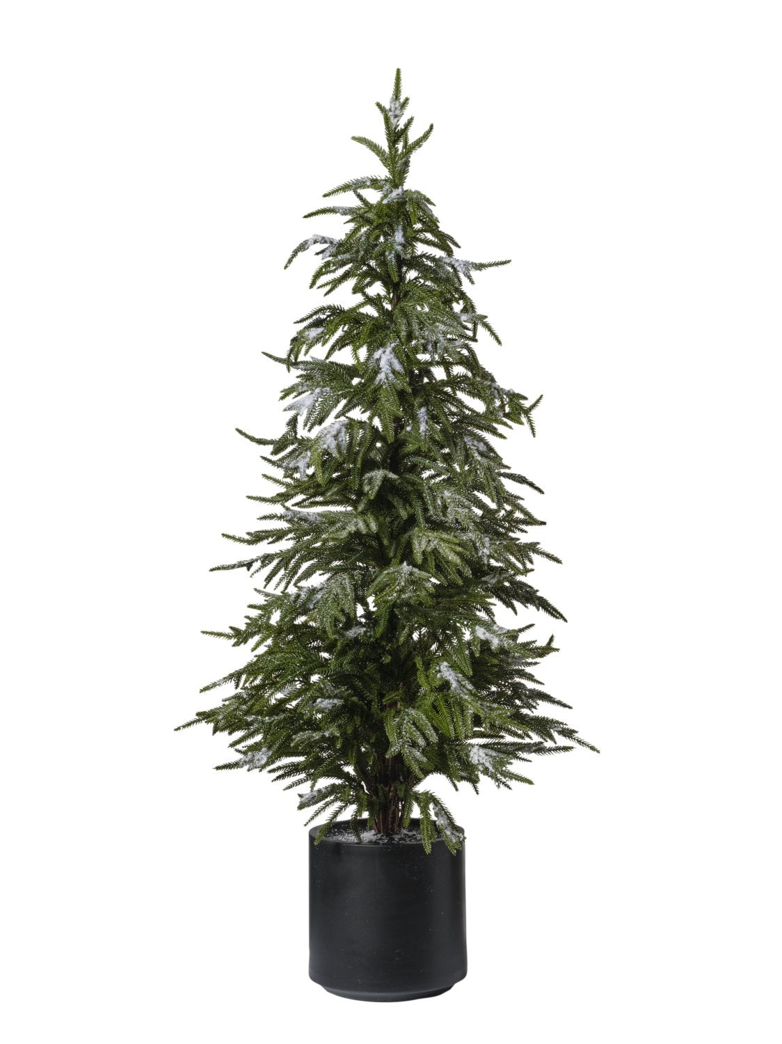 Albero Pino Con Neve cm.127 Con Vaso