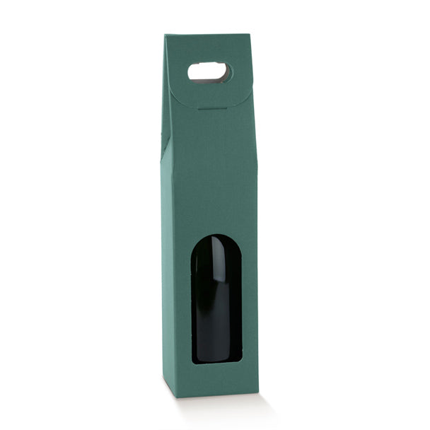 1 Bottiglia 9x9x38,5 Fibra verde