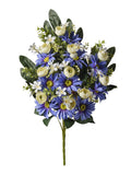 Mazzo Frontale Gerbera/Ranuncolo cm.53 | Artificiale e Vari Colori