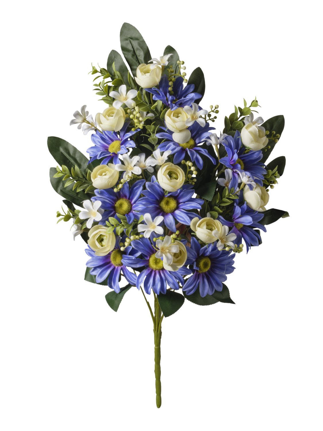 Mazzo Frontale Gerbera/Ranuncolo cm.53 | Artificiale e Vari Colori