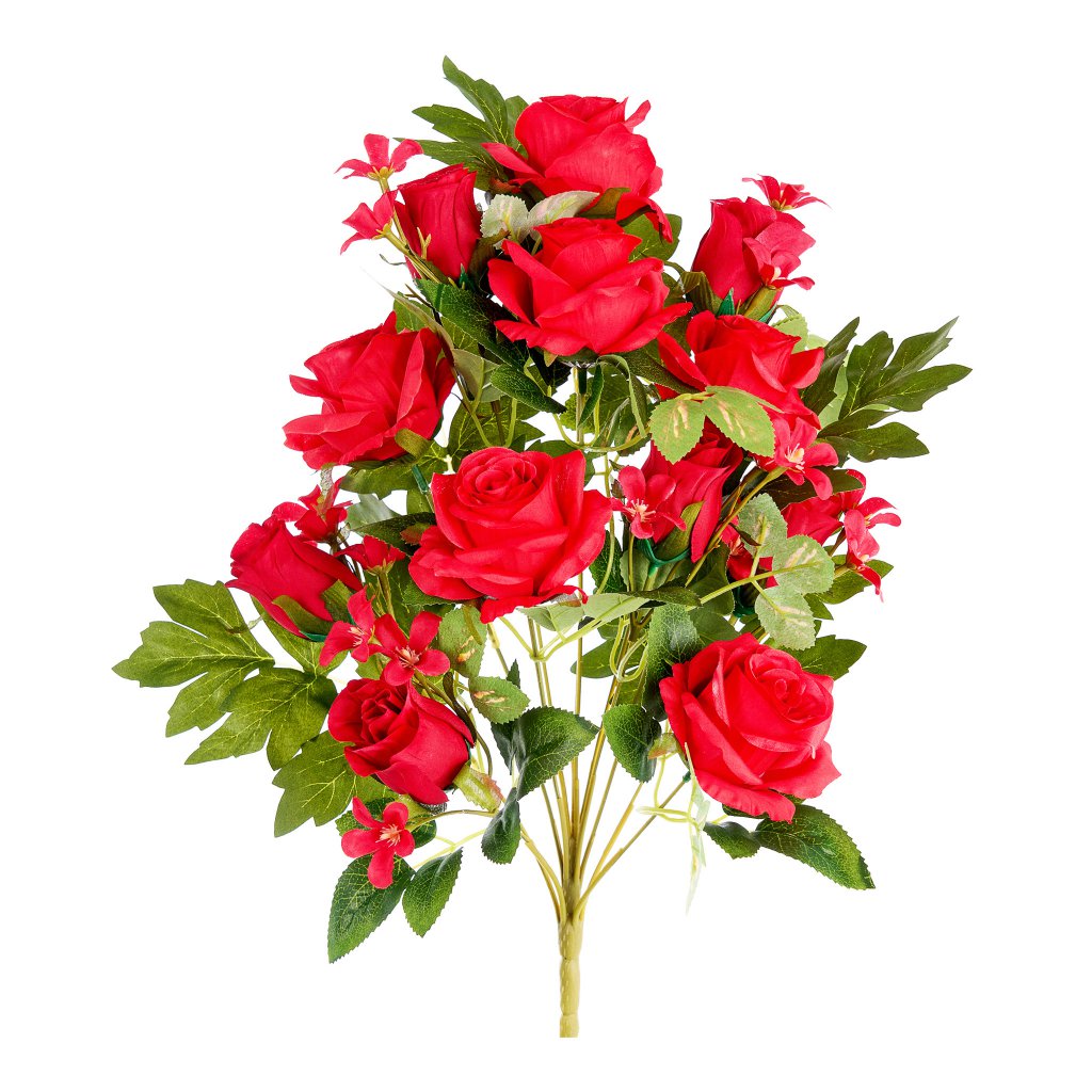 Mazzo Frontale Rose X12 | Artificiale Vari Colori