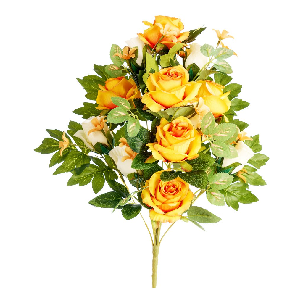 Mazzo Frontale Rose X12 | Artificiale Vari Colori