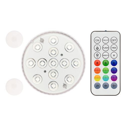 Disco Sommergibile 13 Led D.8,5 16 Colori