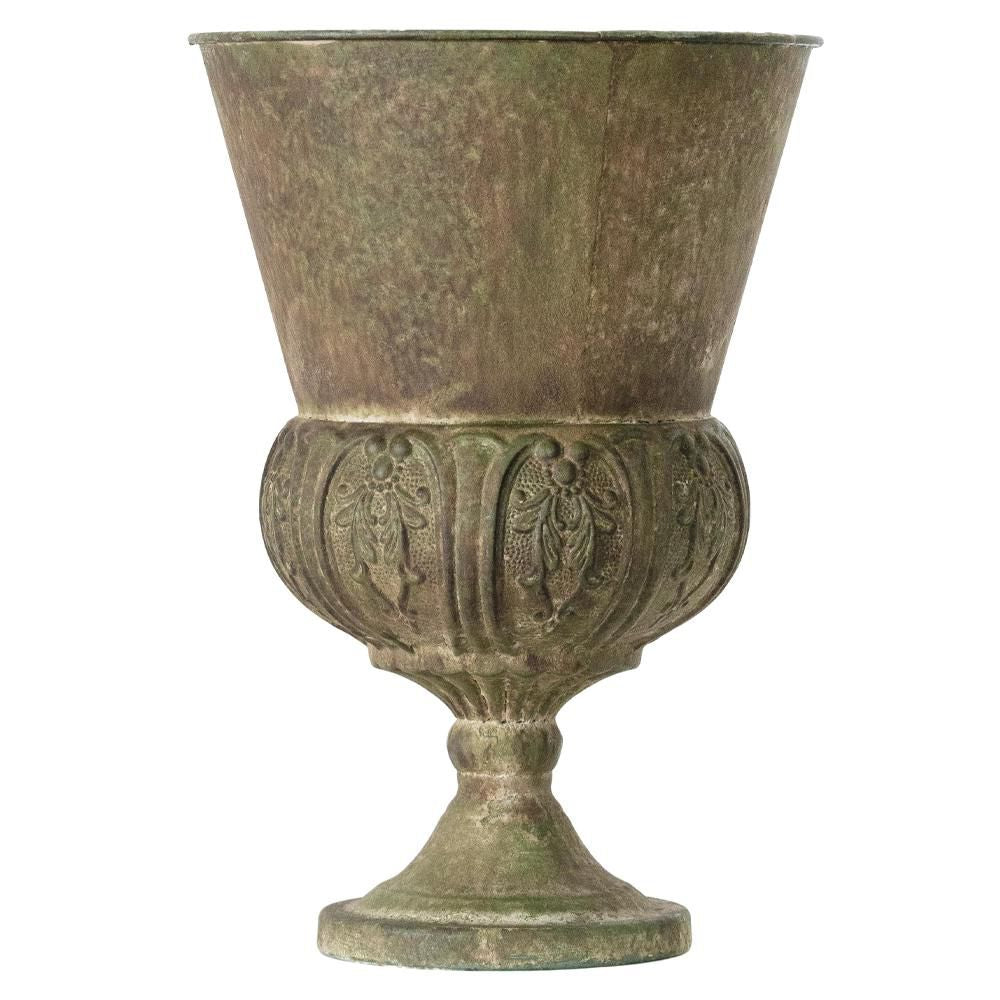 Coppa Metallo D.31 H.45 Patina Verde