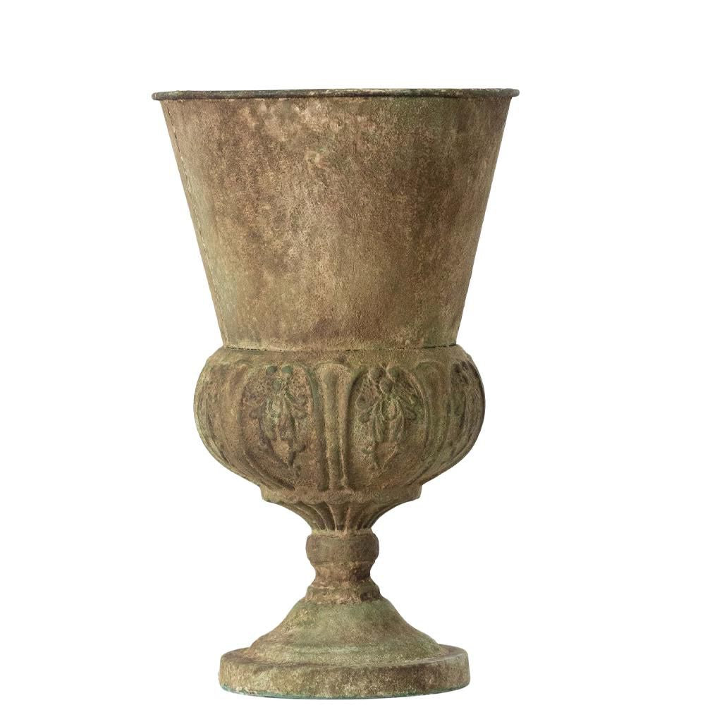 Coppa Metallo D.24 H.39 Patina Verde