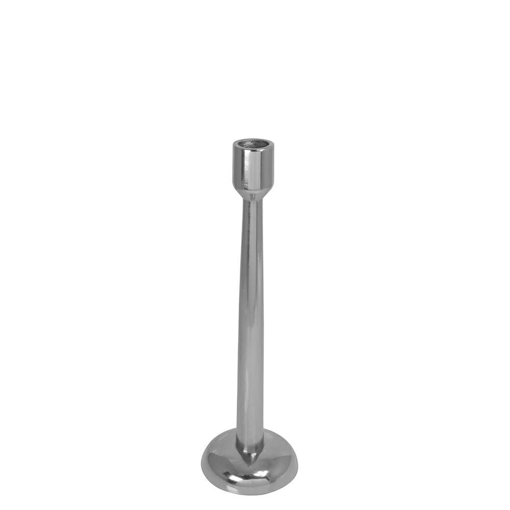 Candeliere Alluminio H.32,5 Argento Lucido