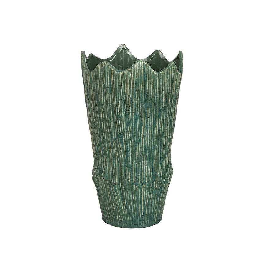 Vaso Striato Alto Ottanio D.24,5 H.42