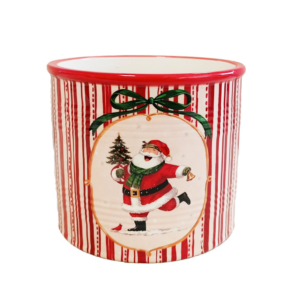 Caspo' Babbo Natale Ceramica D.13,5 H.12