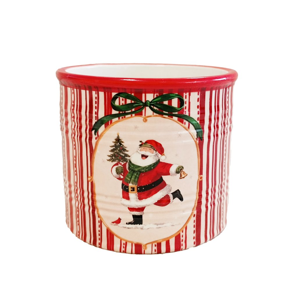 Caspo' Babbo Natale Ceramica D.10 H.8,5 PZ.2