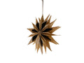 Stella Carta Da Appendere Oro/Nero cm.20 PZ.2