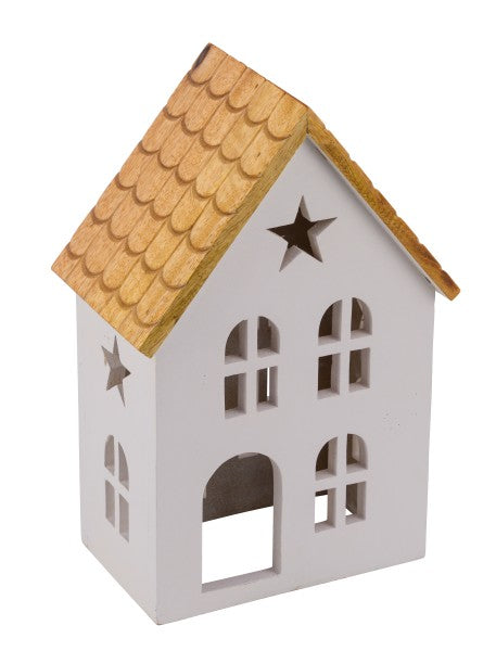 Casa Legno Laccata Bianca cm.13,5x9,5x19