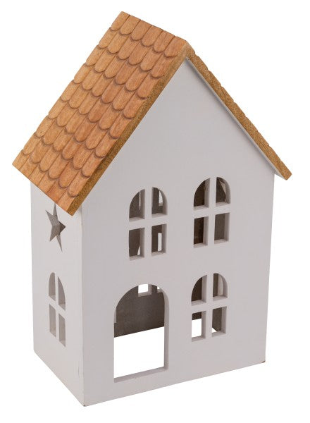Casa Legno Laccata Bianca cm.28x16,5x41