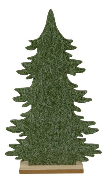 Abete Feltro Verde Su Base cm.32x5 H.32
