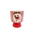Vaso Natalizio C/Piedistallo D.10,5 H.13,5 PZ.2