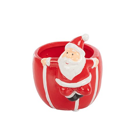Vaso Strisce C/Babbo Appeso cm.10,5x8 H.10