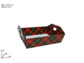 Cesto C/Maniglie Scozzese cm.26x23x9