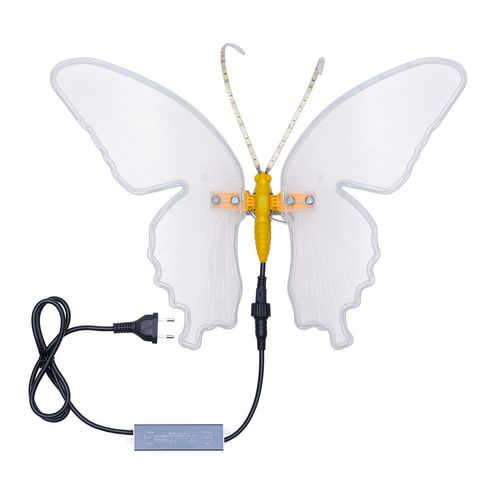 Farfalla Con Led Bianco Caldo cm.40