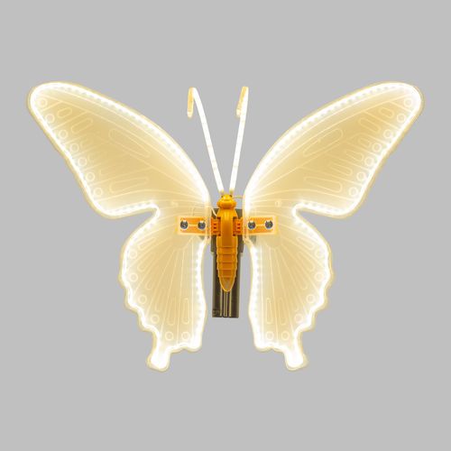 Farfalla Con Led e Movimento Bianco Caldo cm.40