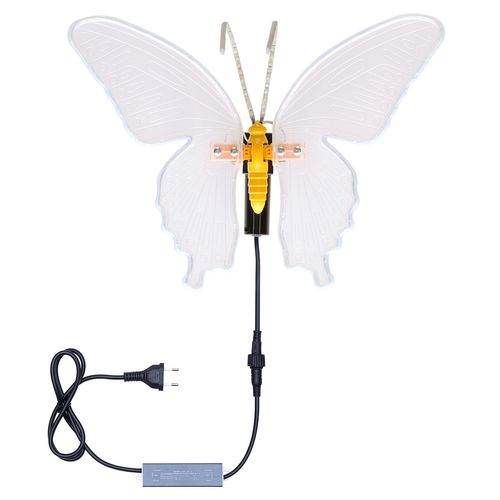 Farfalla Con Led e Movimento Bianco Caldo cm.40