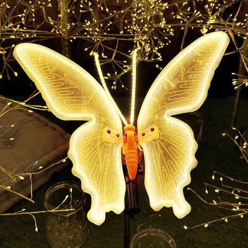 Farfalla Con Led e Movimento Bianco Caldo cm.40