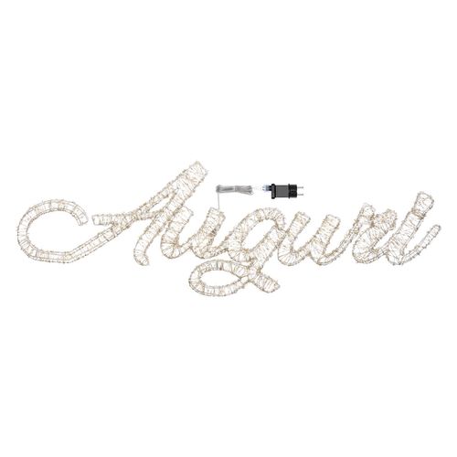 Scritta Auguri 3D cm.115x37 C/2000 Mini LED