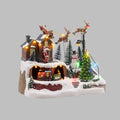 Villaggio C/Babbo Natale Su Slitta H.20