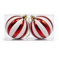 Sfere Plastica Spicchi Rossa/Bianca cm.15 PZ.2