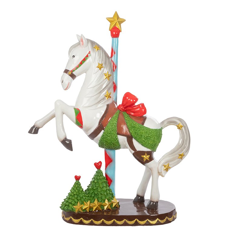 Giostra Cavallo Resina cm.120x45 H.152