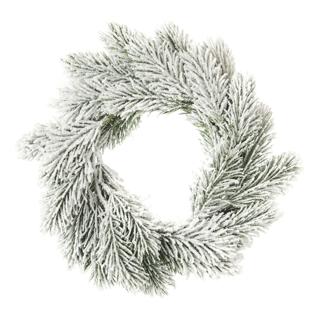 Corona Pino Nordmann Innevato cm.25